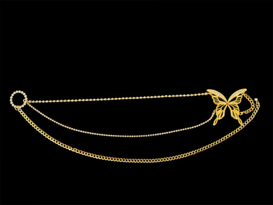 Butterfly Layered Chain Belt